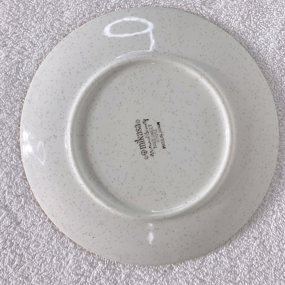 Vintage MCM Mikasa Natural Beauty Treesweet C9052 Stoneware Side Plates x2 - Picture 6 of 9